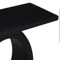 Mirod Stylish Modern Console Table With Egg Shaped Base,Enhanced Stability And Durability,Sleek Design For Home Decor,Perfect For Living Room Or Bedroom Black Mdf Acacia