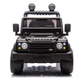 Licensed Land Rover Defender Volta 5008 24V Kids Ride On Car W Parents Control,2Wd,Four Wheel Suspension,Bluetooth,Mp3,Music,Adjustable Volume,Power Display,Led Lights,Speeds 1.86 3.11Mph For Kids 3 7 Black Polypropylene