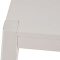 Counter Stool Set Of 2 White Fabric