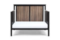 Connelly 4 In 1 Convertible Crib Black Vintage Walnut Black Brown Wood