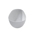 59 Small Size Solid Surface Stone Bathroom Freestand Bathtub White Oval Bathroom Freestanding Tubs Matte 59 61 In Modern Soaking Center Solid Surface Solid Surface