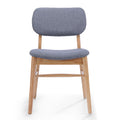 CHAIR Set of 2 gray-fabric