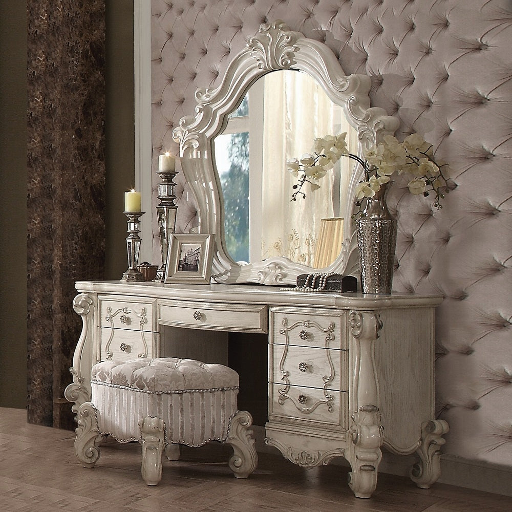 Ivory And Bone White Vanity Stool With Trim Ivory Vanity Stools Bedroom Rectangular White Armless Wood Fabric Ivory And Bone White Vanity Stool With Trim Ivory Vanity Stools Bedroom Rectangular White Armless Wood Fabric
