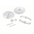 Toilet Floor Bolts And Caps Set Only, 23T03 Gwp03 White Acrylic