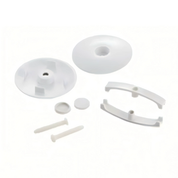 Toilet Floor Bolts And Caps Set Only, 23T03 Gwp03 White Acrylic