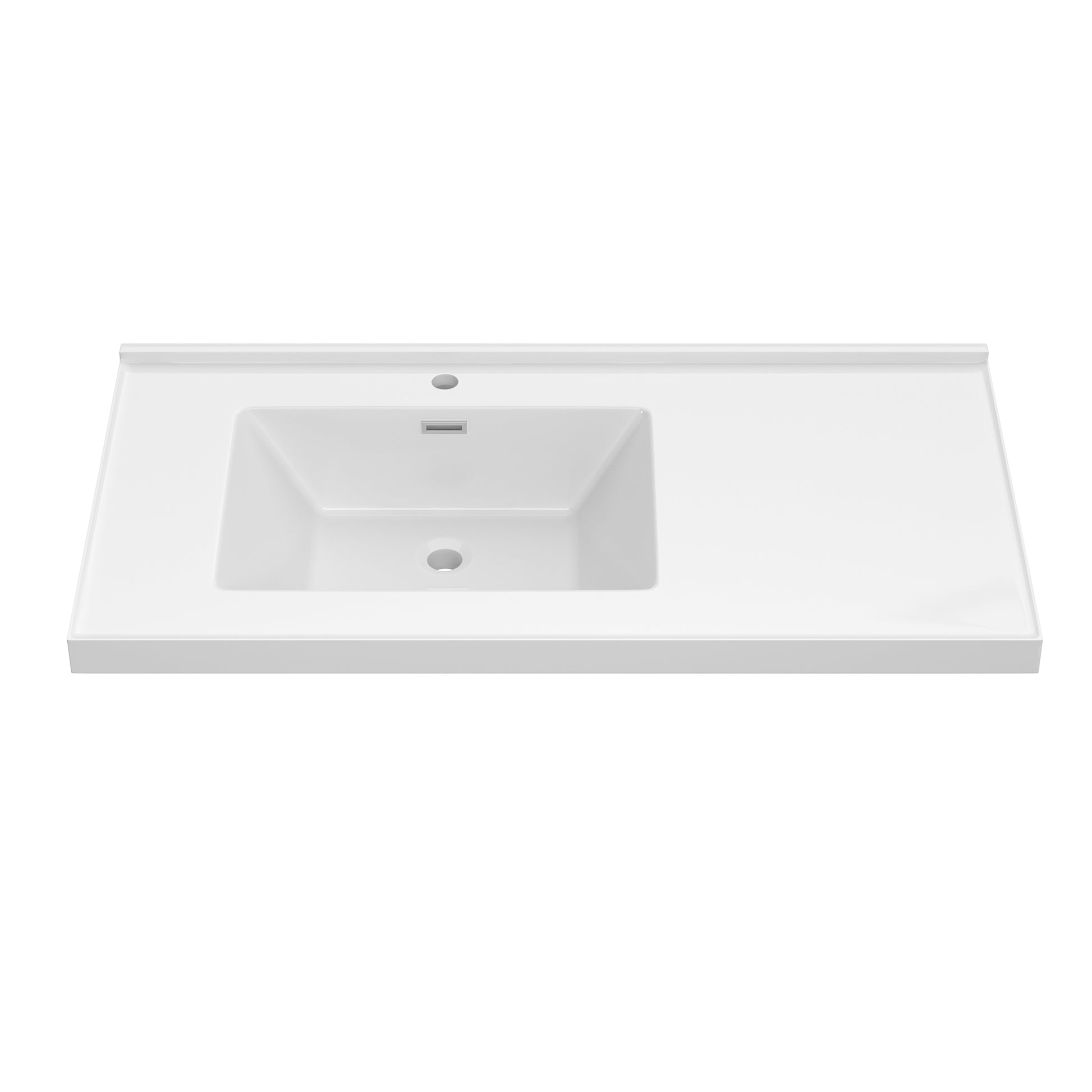 42 Inch Vanity Top Bathroom Sink Fit To 42" Cabinets In Glossy White White Bathroom Luxury,Modern Solid Surface Solid Surface