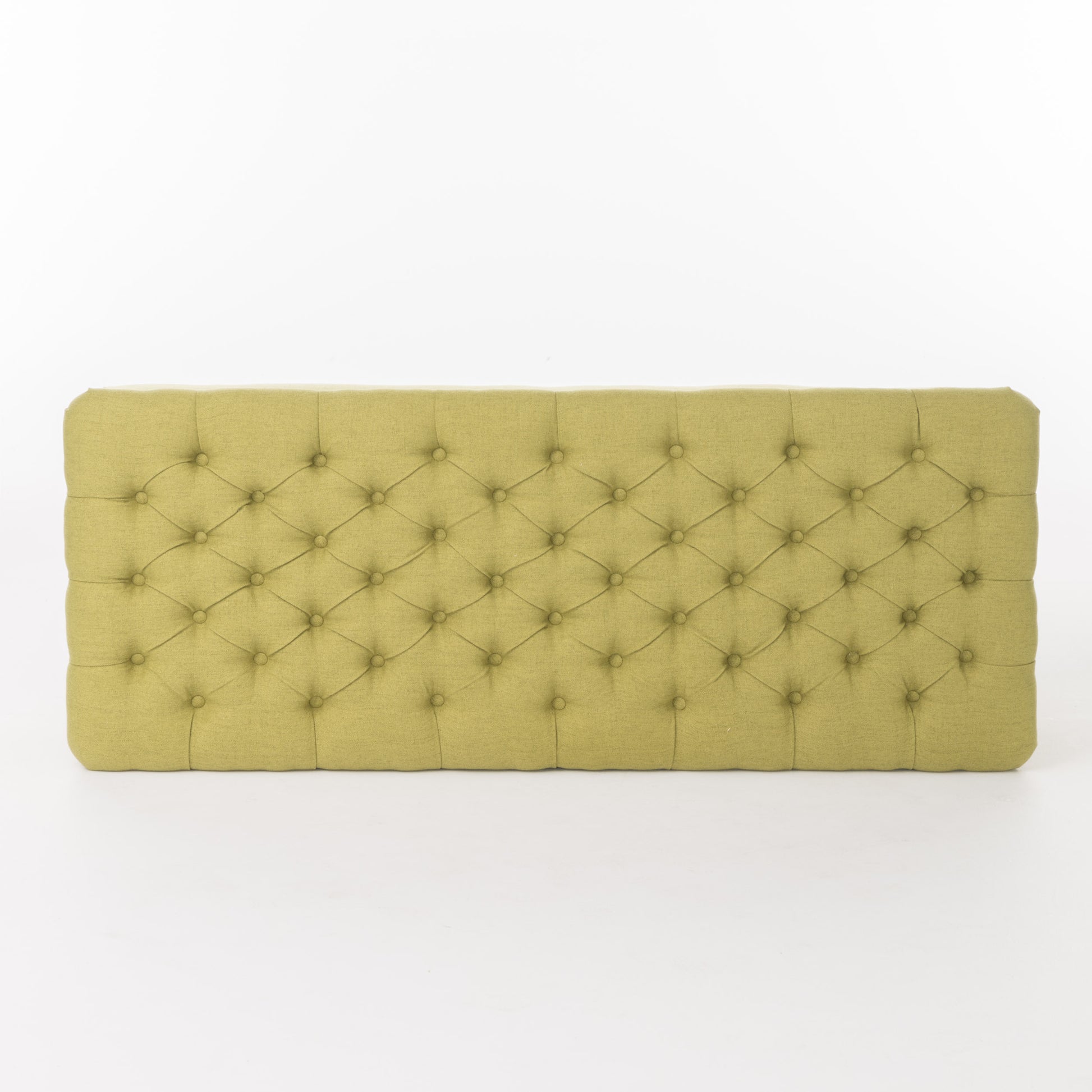 Juliana Storage Ottoman Green Fabric