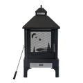 Xot036 Garden Metal Outdoor Heating Furnace For Backyard Fir Pit Black Garden & Outdoor Metal