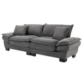 Corduroy Sofa Sleeper Couch Loveseat Sofa With Pillows Comfy Upholstered Deep Seat Sofa For Bedroom,Living Room,Apartment,Office,Dorm Grey Corduroy Grey Foam Upholstered 2 Seat