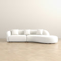 Elijah Japandi Style Curvy Sectional Sofa 133