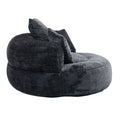 Coolmore Lazy Sofa Durable Comfort Lounger High Back Bean Bag Chair Couch With Three Pillows For Adults And Kids, Indoor & Outdoor, Single Gaming Sofa Chair For Bedroom,Office Black Chenille Black Foam Chenille 1 Seat