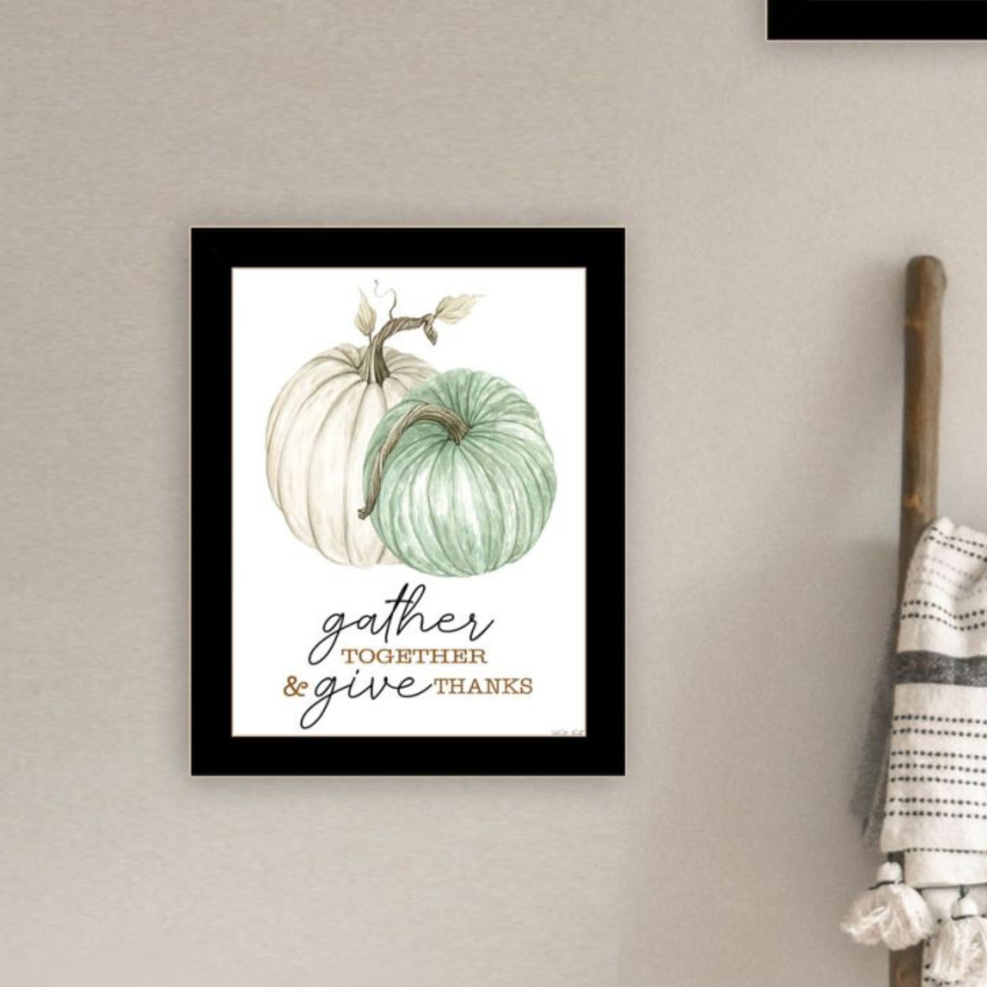 "Gather & Give" Framed Wall Art For Living Room, Wall Art Print For Home Decor, Bedroom Wall Art By Cindy Jacobs Multicolor Wood Paper