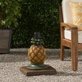 Pineapple Umbrella Base Yellow Concrete