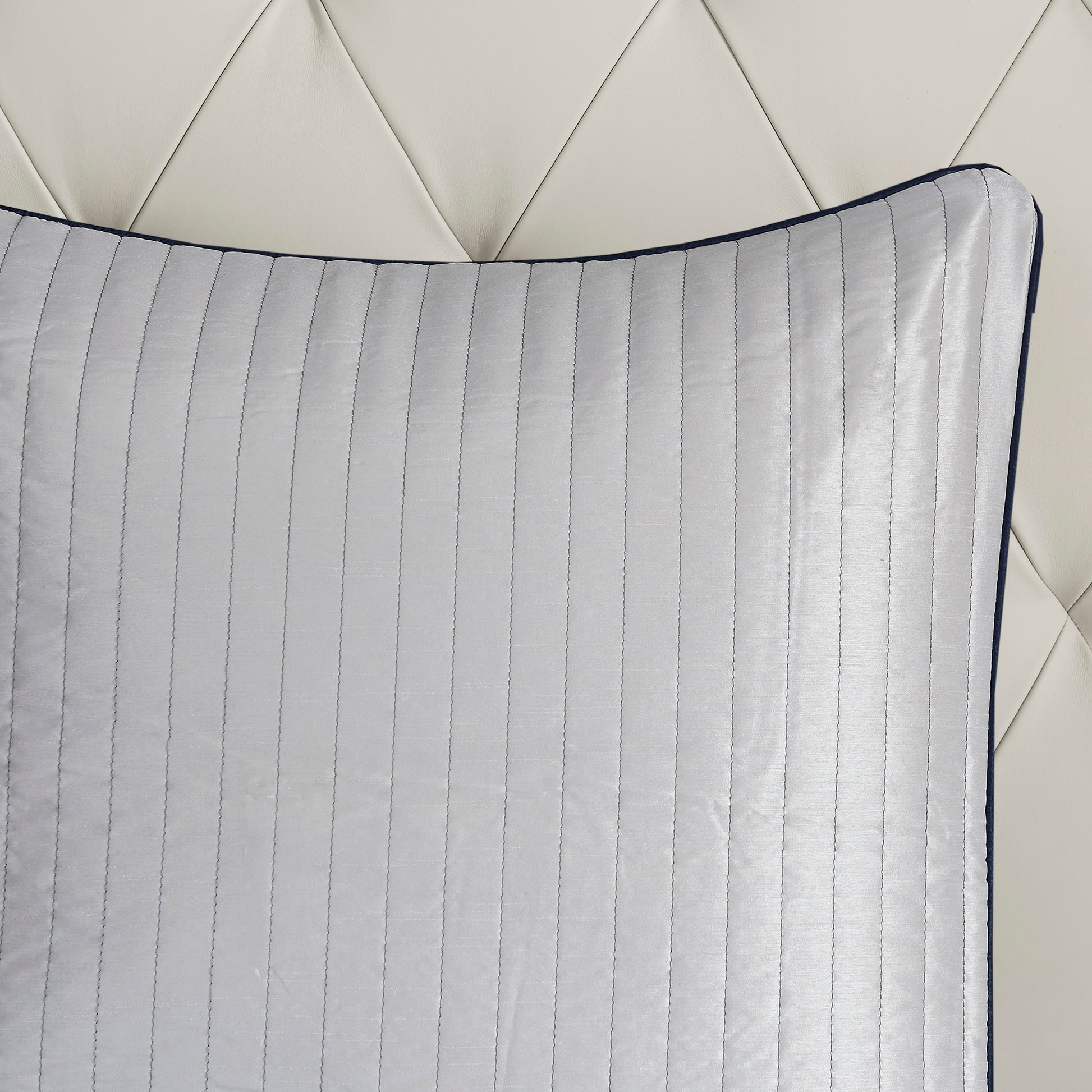 12 Piece Comforter Set With Cotton Bed Sheets Navy King King Navy Polyester