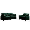 Modern Living Room Sofa Two Pieces Set, Suitable For Living Room And Small Apartment2 Pieces Sofa Set Consists Of A Single Seat Sofa And A 2 Seater Sofas,Green Corduroy Green Corduroy 3 Seat