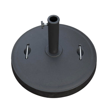Patio Umbrella Base, Umbrella Stand Base With Adjustable Knob And 2 Du