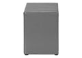 Nightstand, Nightstand, End, Side, Lamp, Storage Drawer, Bedroom, Upholstered, Grey Leather Look, Transitional Grey Mdf