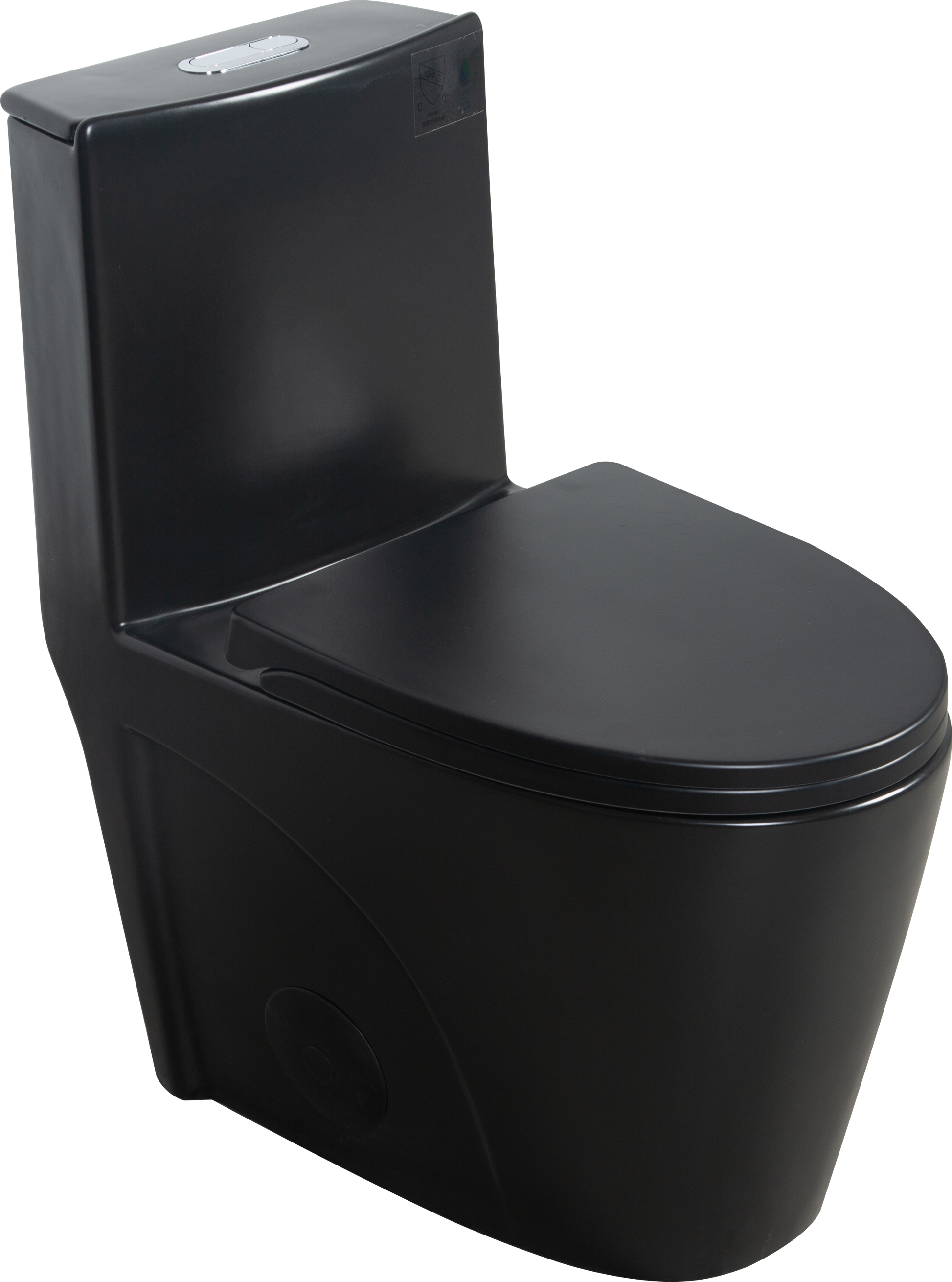 Dual Flush One Piece Toilet 1.1 1.60 Gpf, Water Saving Elongated Comfort Height Floor Mounted, Soft Close Seat, 1000 Gram Map Flushing Score Toilet, Matte Black 24T01 Mb Matte Black Ceramic