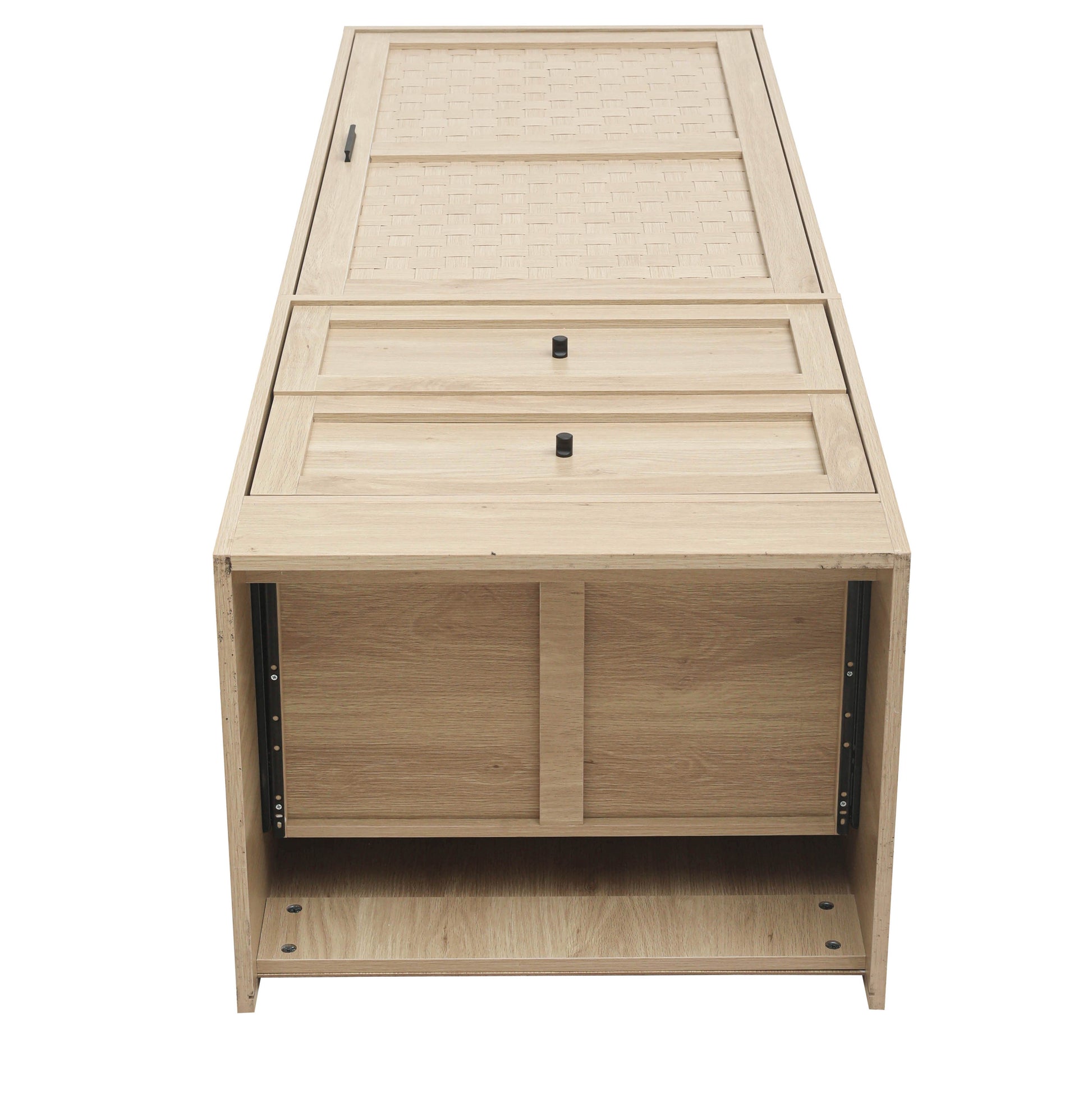 Hall Tree, Storage Cabinet, Suitable For Living Room, Entryway, Bedroom Natural Mdf