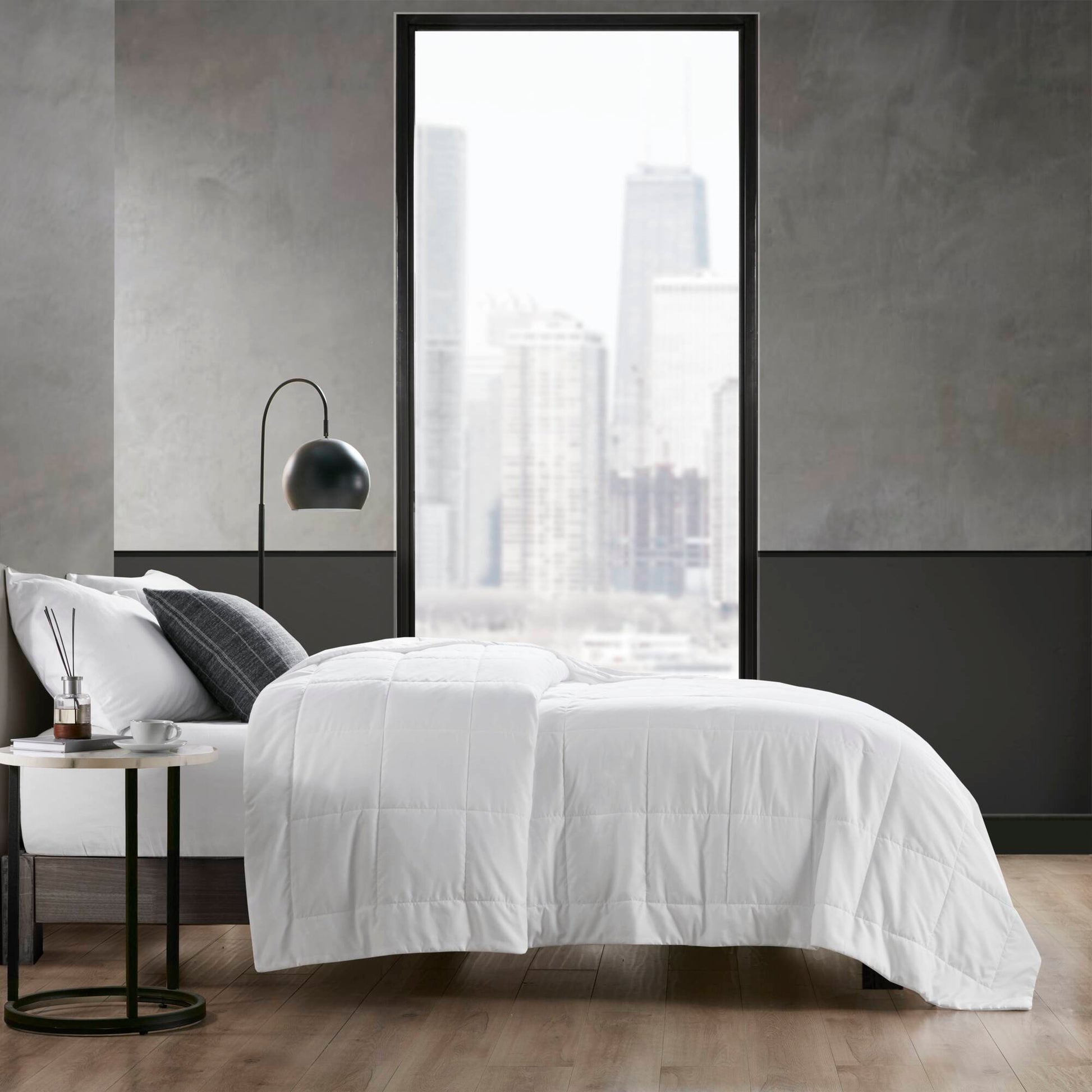 Down Alternative Blanket White King White Polyester