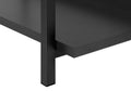 Accent Table, Console, Entryway, Narrow, Sofa, Living Room, Bedroom, Black Laminate, Black Metal, Contemporary, Modern Black Particle Board