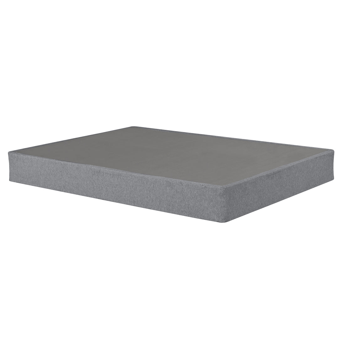 9 In. Twin Folding Mattress Box Spring Foundation Base, Polyester, Metal Frame Gray Bedroom Contemporary Metal Polyester Twin