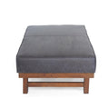 Ottoman Navy Blue Microfiber