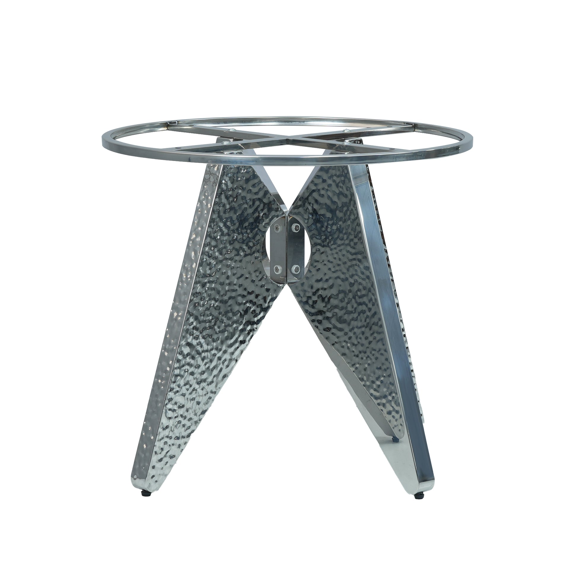 59.05" Round Marble Dining Table With Silver Stainless Steel Design Base, Artificial Marble For 6 8 People, 31.5"White Artificial Stone Turntable,White Dining Table Only Silver,White Dining Room