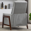 Set Of Two Wood Framed Upholstered Recliner Chair Adjustable Home Theater Seating With Thick Seat Cushion And Backrest Modern Living Room Recliners,Gray Gray Linen
