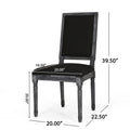 Dining Chair Black Fabric