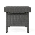 Salem Pe Wicker Snack Table Grey Rattan