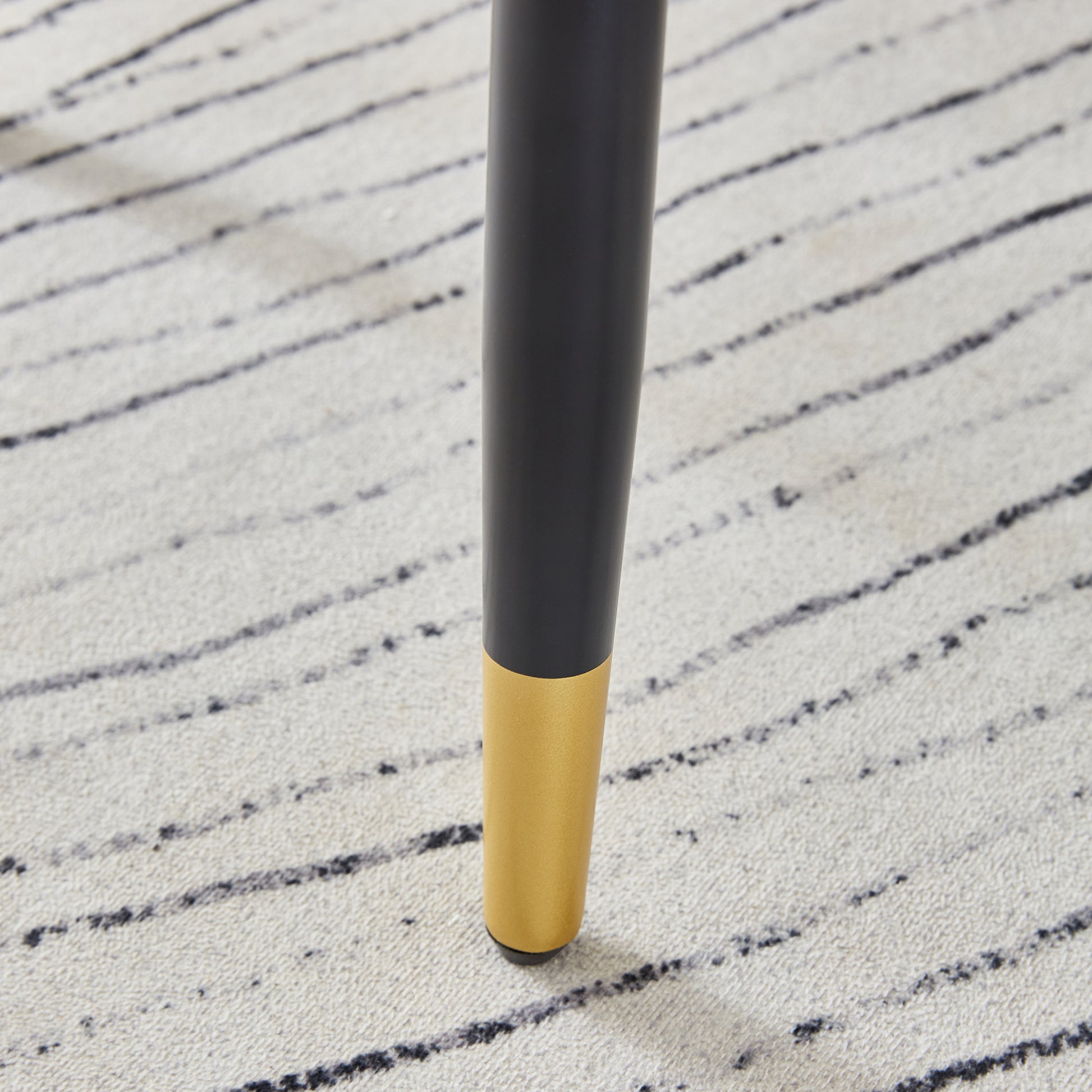 Table And Chair Set.This Modern Dining Table With Mdf Marbled Design Gives You A Luxurious And Elegant Feel.Paired With Multiple Chairs With Pu Artificial Leather Backrest Cushions And Black Legs. Black Seats 6 Mdf