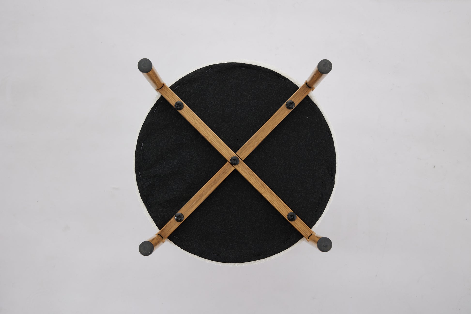 Modern Round Storage Ottoman, Ottoman Foot Stools With Metal Base, Ottoman Footstool With Removable Lid Storage Ottoman For Living Room, Bedroom, Makeup Room White White Upholstered