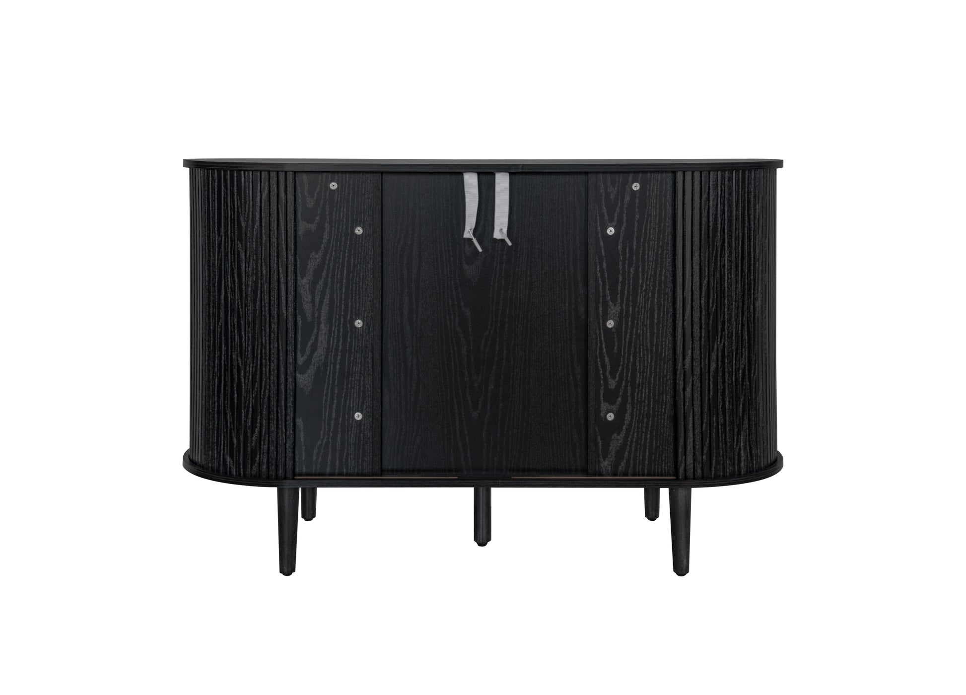 Sideboard Buffet Storage Cabinetaccent Cabinet With Smoothly Sliding Tambour Doorsmodern Kitchen Buffet Cabinet With 3 Drawer And 2 Doors For Living Room Dining Room Black Mdf