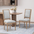 Dining Chair Light Grey Fabric