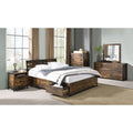 Rustic Oak And Black Chest With 5 Drawer Rustic Bedroom Rustic Wood Paper