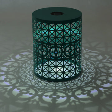 Cranbrook Side Table Teal Iron