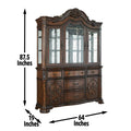 Royale Buffet And Hutch Dark Brown - Dark Brown