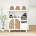 Accent Storage Cabinet, Suitable For Living Room, Bedroom, Dining Room, Study White Mdf