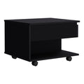 Portland Lift Top Coffee Table Black Primary Living Space Modern Freestanding Rectangular Hutch Coffee & End Tables Rectangular Mdf Engineered Wood