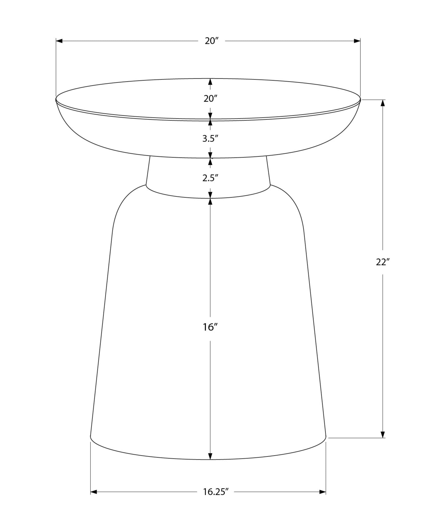 Accent Table, Drum, Side, End, Nightstand, Lamp, Living Room, Bedroom, Chrome Metal, Contemporary, Modern Chrome Metal