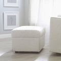 Soho Ottoman In Cream Boucle Cream Fabric