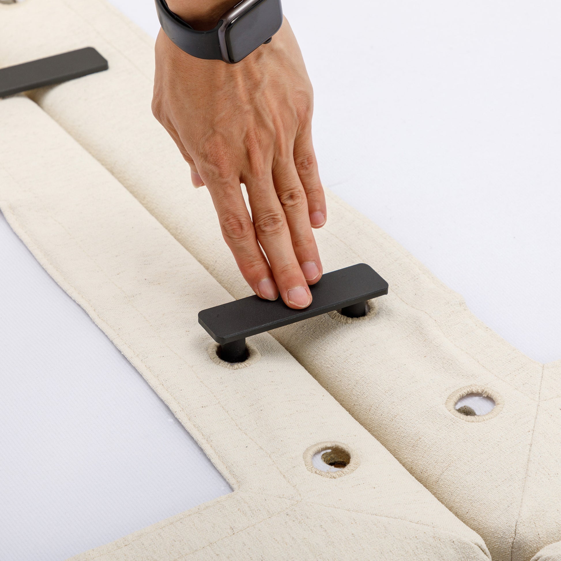 4 Seat Module Sectional Sofa Couch,Seat Cushion And Back Cushion Removable And Washable,Linen Fabric Cover,Cream Cream Wood Primary Living Space Medium Soft Rubberwood Foam Linen 4 Seat