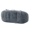 Coolmore Bean Bag Sofa Lazy Sofa Durable Comfort Lounger High Back Bean Bag Chair Couch For Adults And Kids, Indoor & Outdoor, Accent Floor Soft Lounge Chair Gray Chenille Gray Foam Chenille 2 Seat