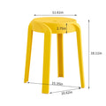 6 Pack Stackable Classroom Stools Plastic Stools Nesting Stools Colorful Round Stools Indoor Outdoor Flexible Seating Decorative Stools Chairs For Home Office School Classroom Mustard Mustard Plastic