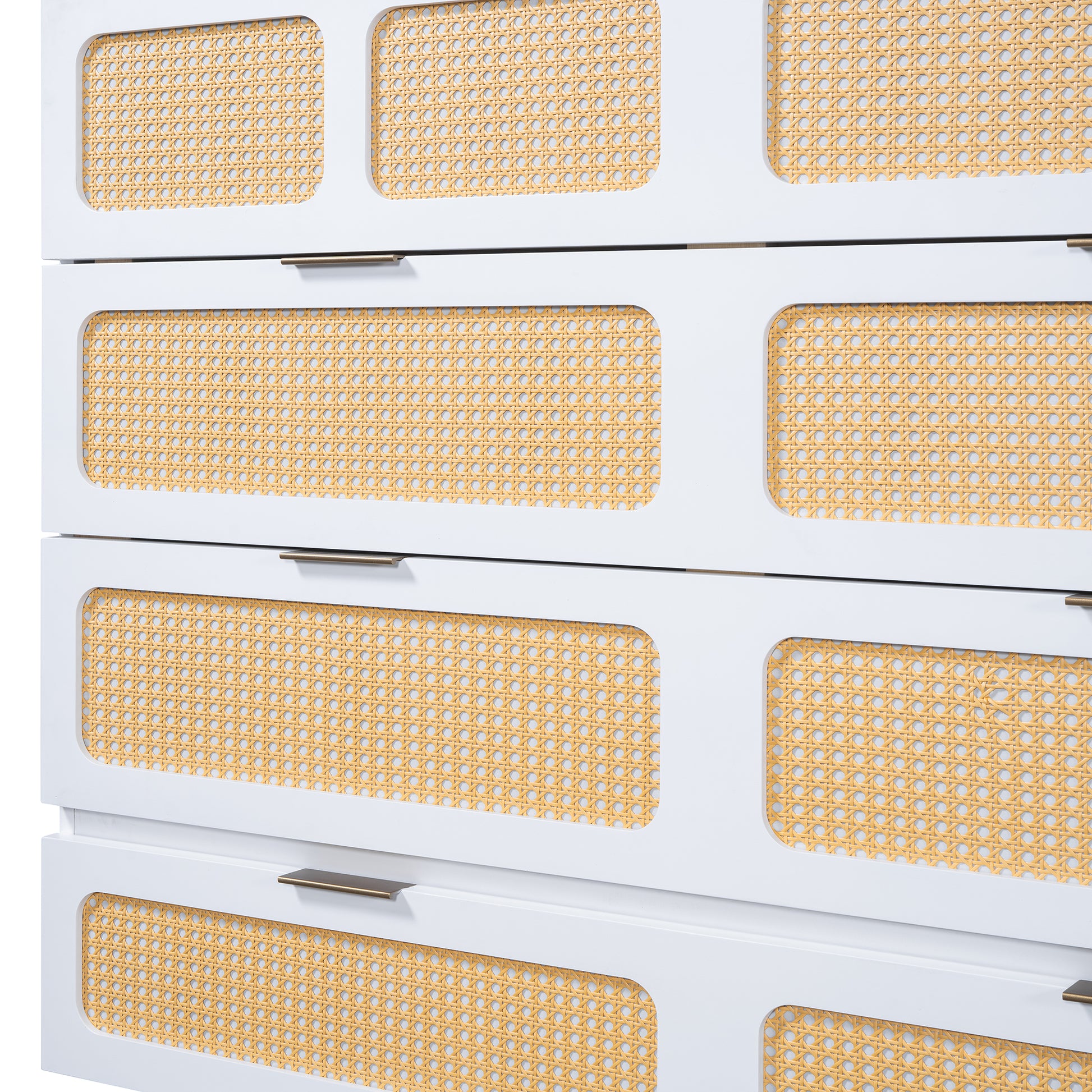 Full Size Murphy Bed With Large Drawers,White Full White Plywood