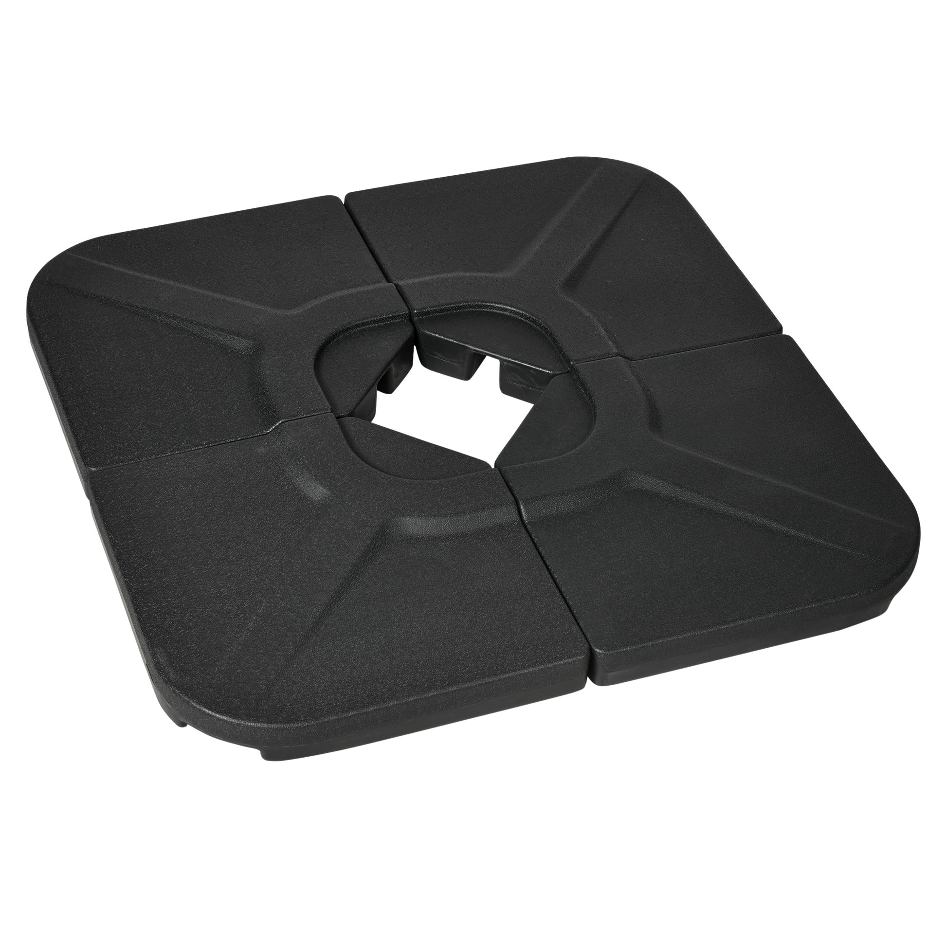 base weights for offset patio umbrella Outsunny 4 Piece 175Lb Cantilever Patio Umbrella Base Weights For Offs