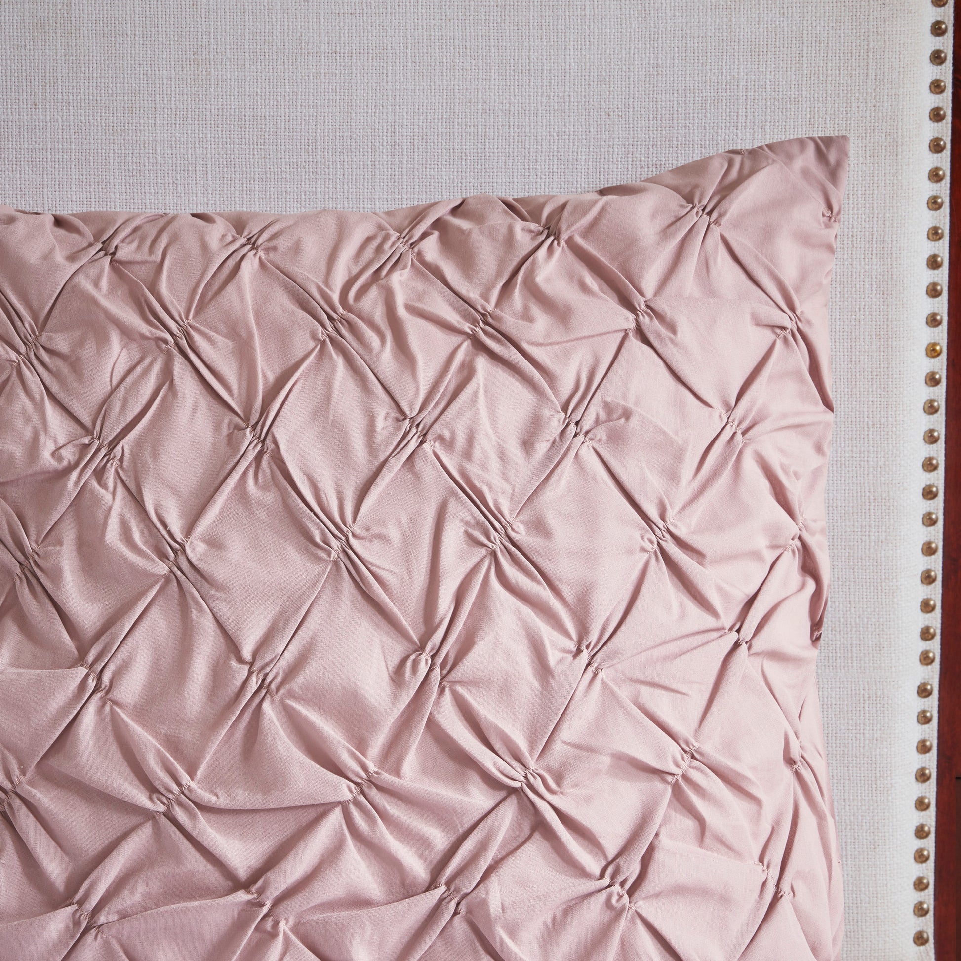 8 Piece Cotton Printed Comforter Set Blush Queen Queen Blush Polyester