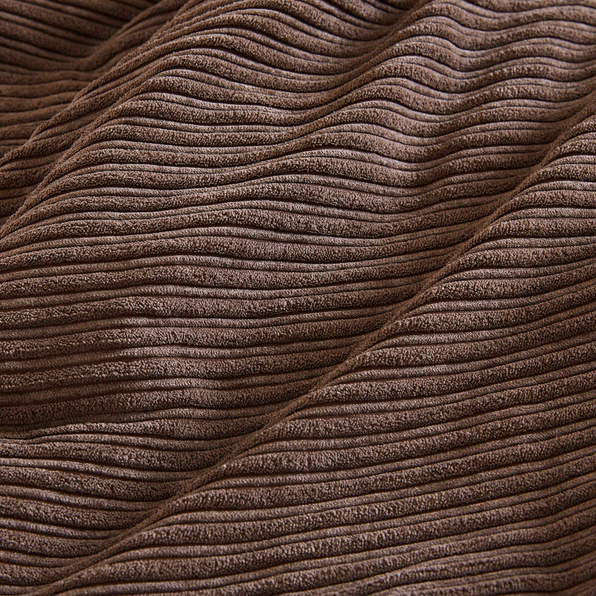 7 Piece Micro Corduroy Comforter Set Brown King Brown Polyester