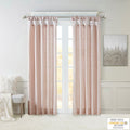 Twist Tab Lined Window Curtain Panel Only 1 Pc Panel Blush Polyester